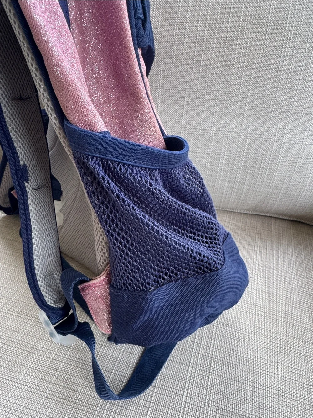 Sparkle Ombre Pink Backpack with Lunch Bag